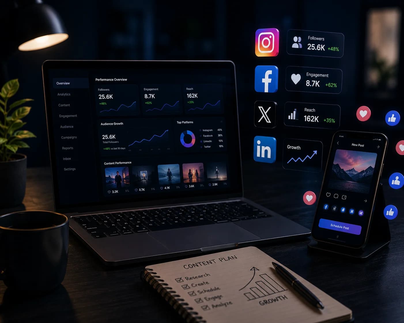 Social Media Growth & Support service by Waka Consulting